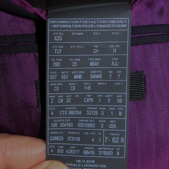 Ermenegildo Zegna Su Misura Esclusively Trofeo 600 Double Breasted Suit 52R